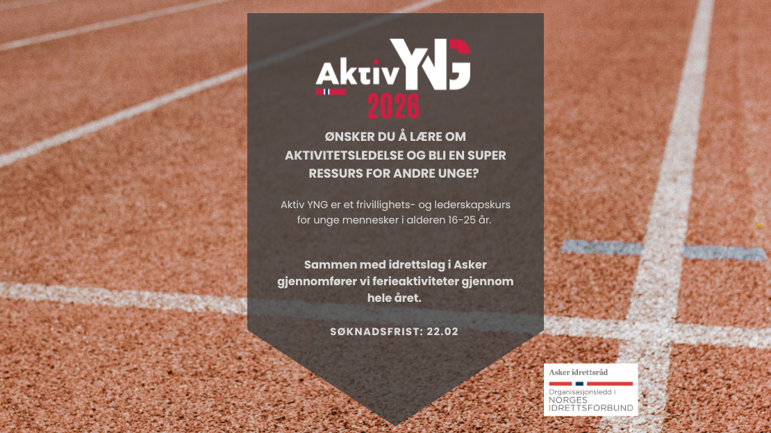 Aktiv YNG 2026 søker nye unge ledere