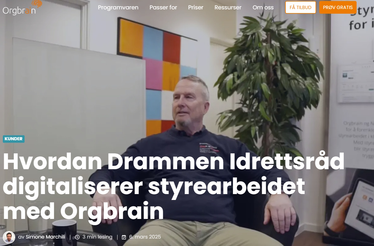 Foto: skjermdump fra Orgbrain.