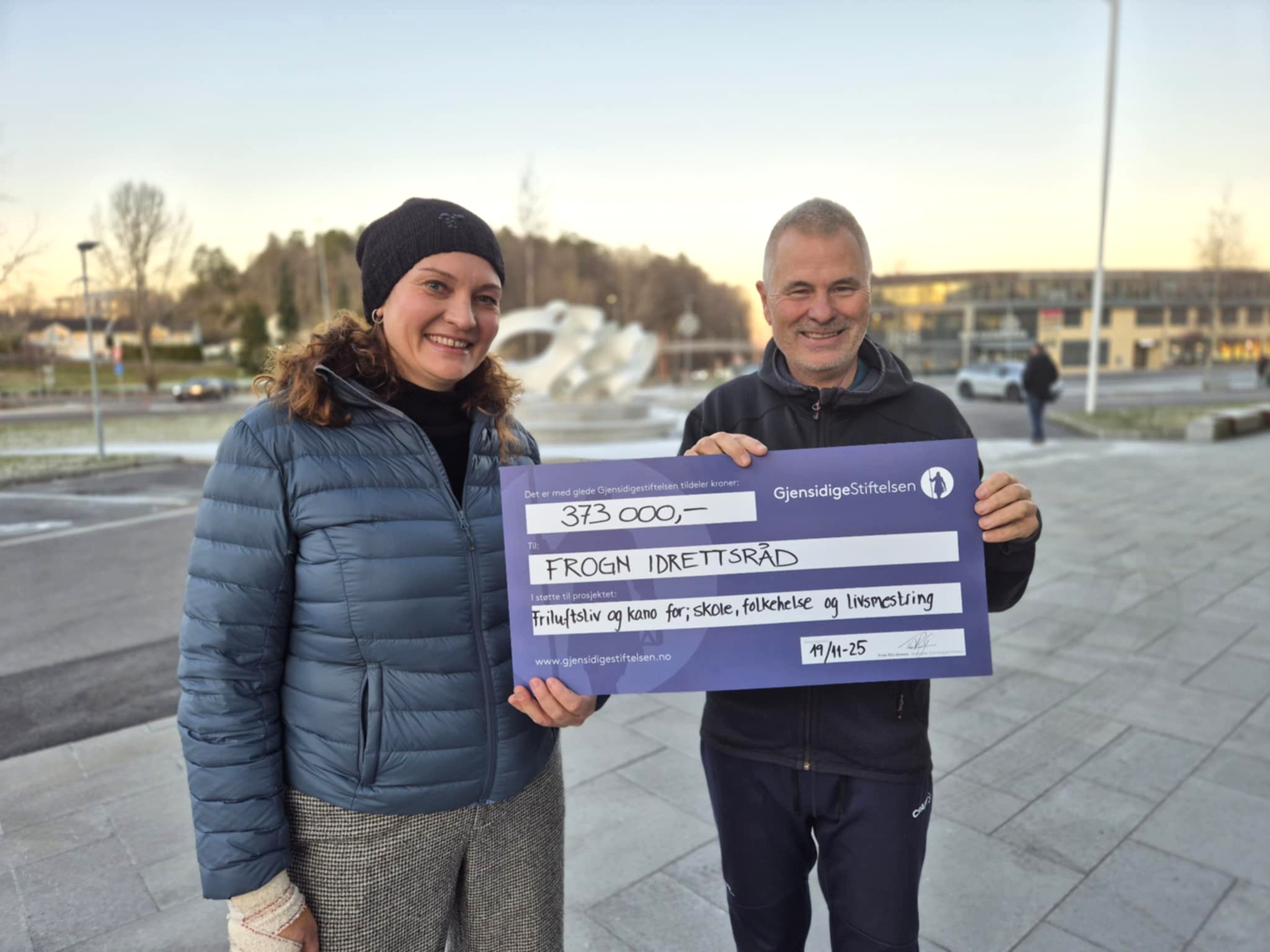 Frogn Idretts- og aktivitetsråd takker Gjensidigestiftelsen