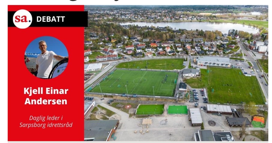 Anleggskostnader: Kjell Einar Andersen trekker blant annet fram Sarpsborg Fotballklubb som et eksempel har de en kunstgressbane med undervarme, en  klubb som har store kostnader til anleggsdrift. Foto: Thomas Andersen