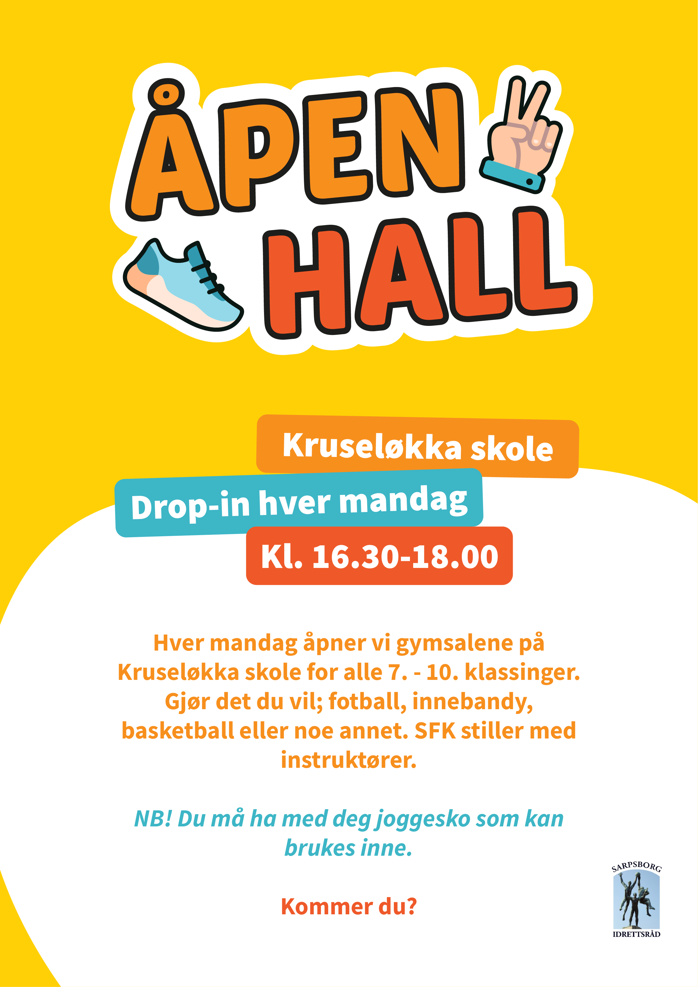 Drop In Kruseløkka hver mandag
