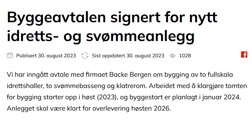 Myrane idrettshall og svømmeanlegg