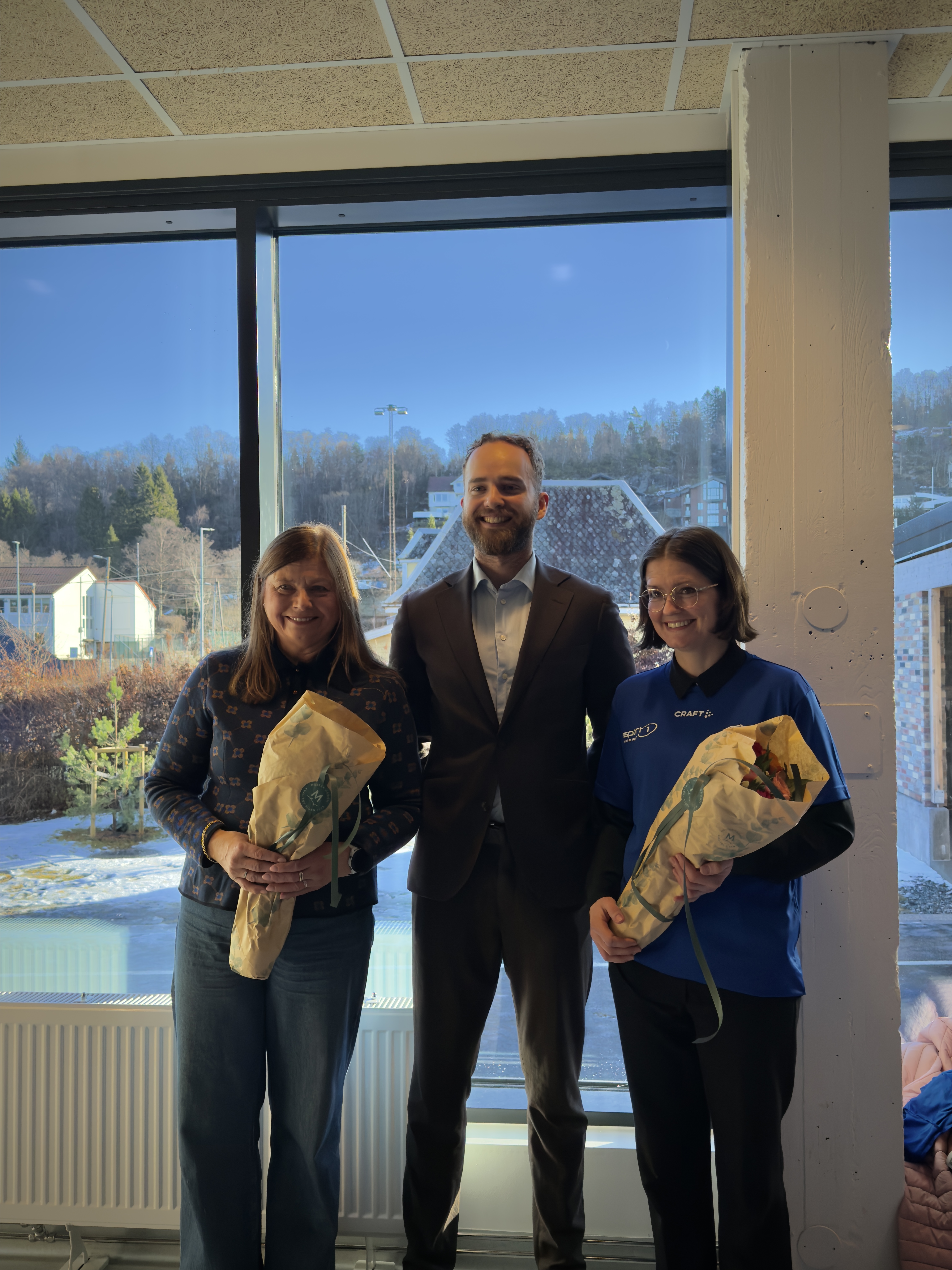 Janne Gro Rasmussen og Reidar Digranes byråd for kultur, næring og idrett
Foto: Anastasiia Demchenko